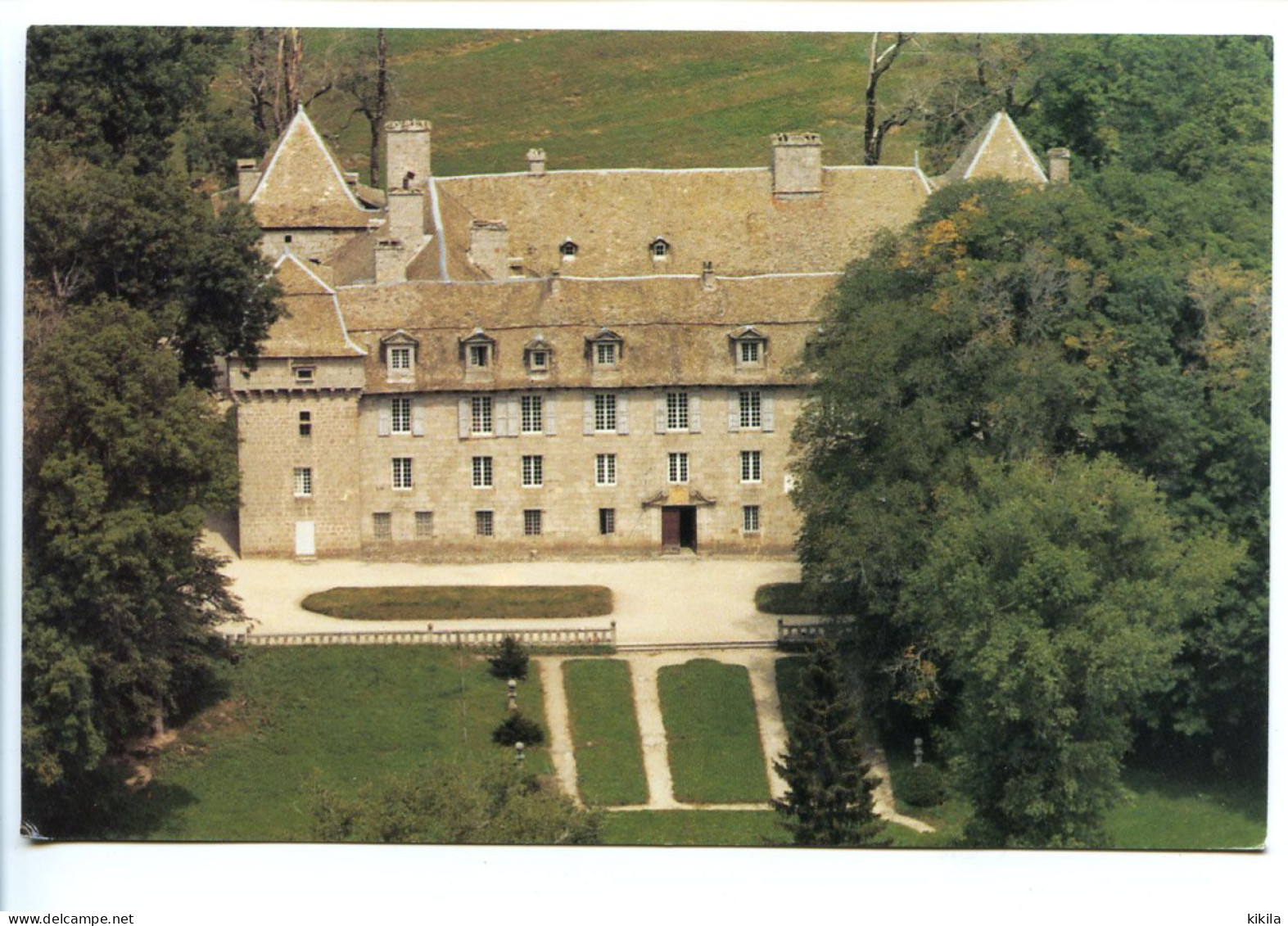 CPSM / CPM  10.5 X 15 Lozère MARVEJOLS  Château De La Baume Légende Imprimée "Le Grand Escalier"  Correction Manuscrite* - Marvejols