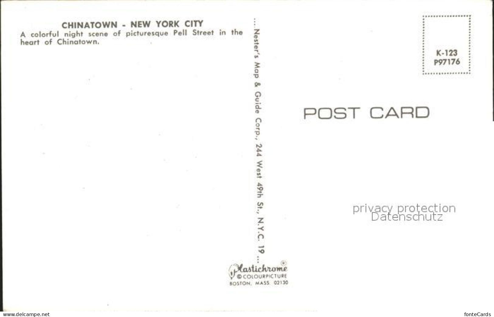 72219204 New_York_City Chinatown Pull Street - Other & Unclassified