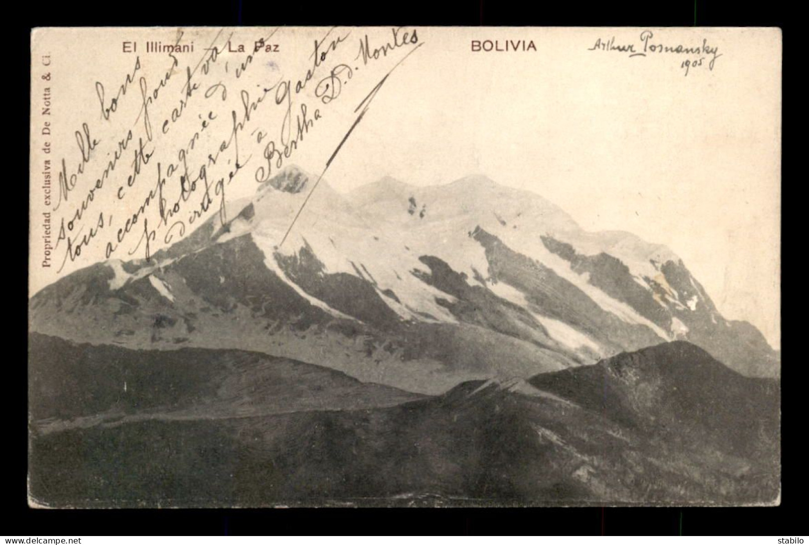 BOLIVIE - EL ILLIMANI - VOIR TIMBRES - Bolivia