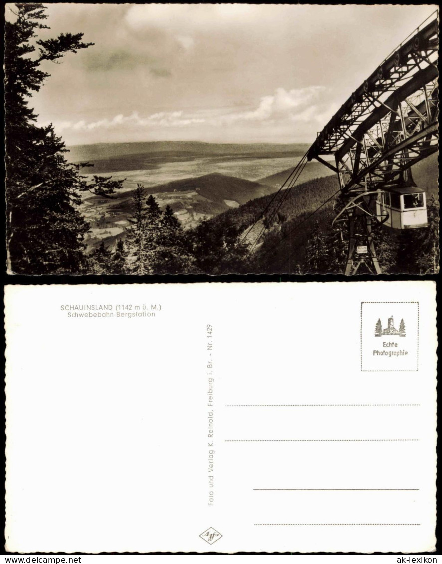 Ansichtskarte Freiburg Im Breisgau Schwebebahn-Bergstation 1956 - Freiburg I. Br.