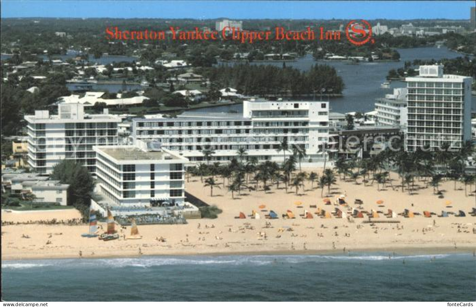 72195397 Fort_Lauderdale Sheraton Yankee Clipper Beach Inn Fliegeraufnahme - Autres & Non Classés