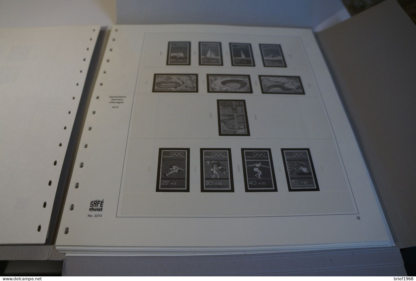 Bund Safe Dual 1970-1974 (27966) - Vordruckblätter