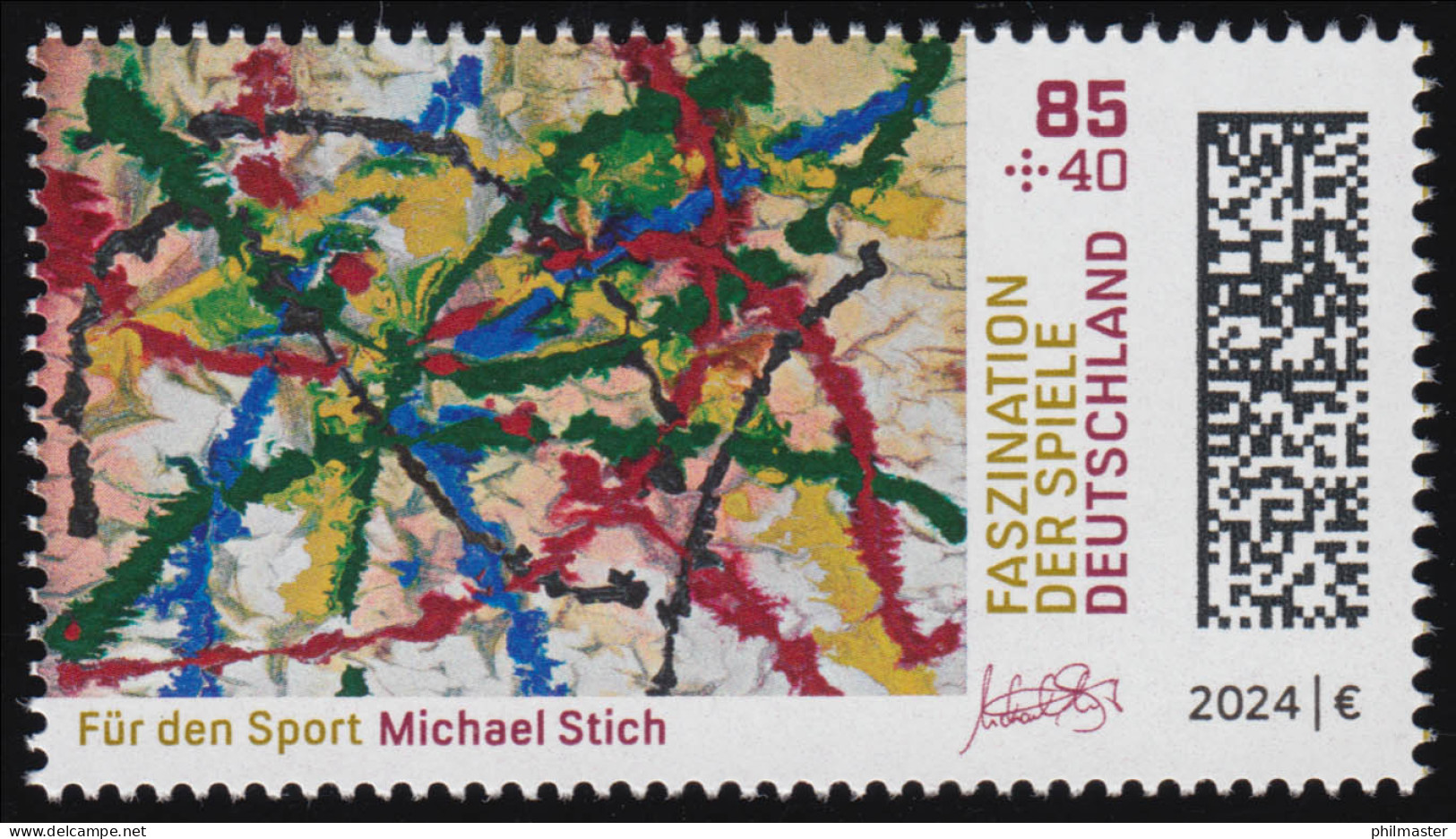 3825 Olympische Spiele Paris 2024 - Michael Stich, Postfrisch ** - Ungebraucht