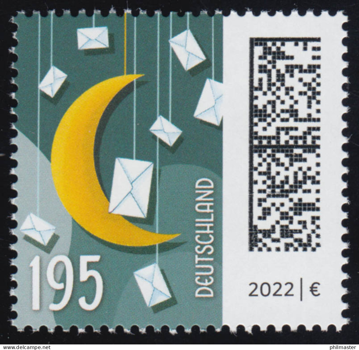3672 Mond Und Briefe 195 Cent, ** Postfrisch - Unused Stamps