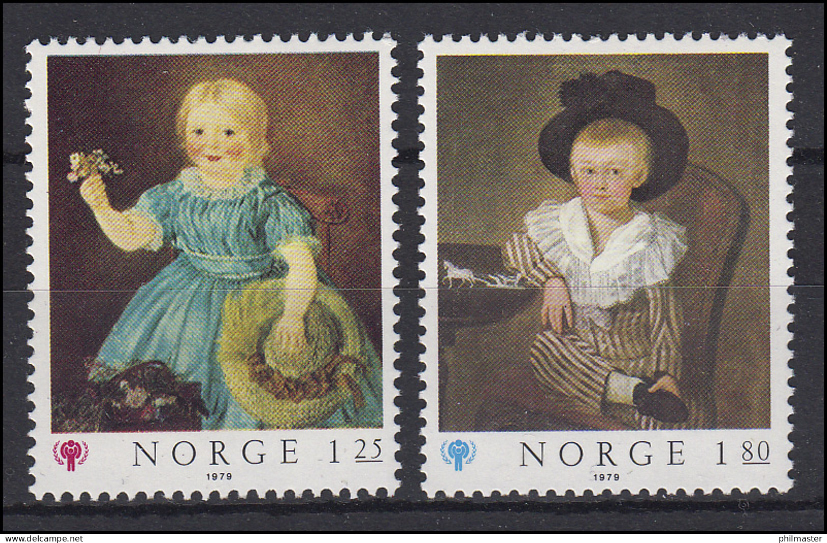 Norwegen: Gemälde & Paintings - Jahr Des Kindes & Year Of The Child, Satz ** - Sonstige & Ohne Zuordnung