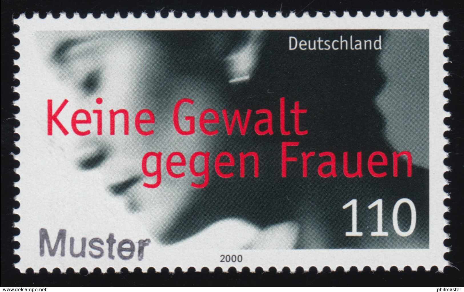 2093 Keine Gewalt Gegen Frauen, Muster-Aufdruck - Variétés Et Curiosités