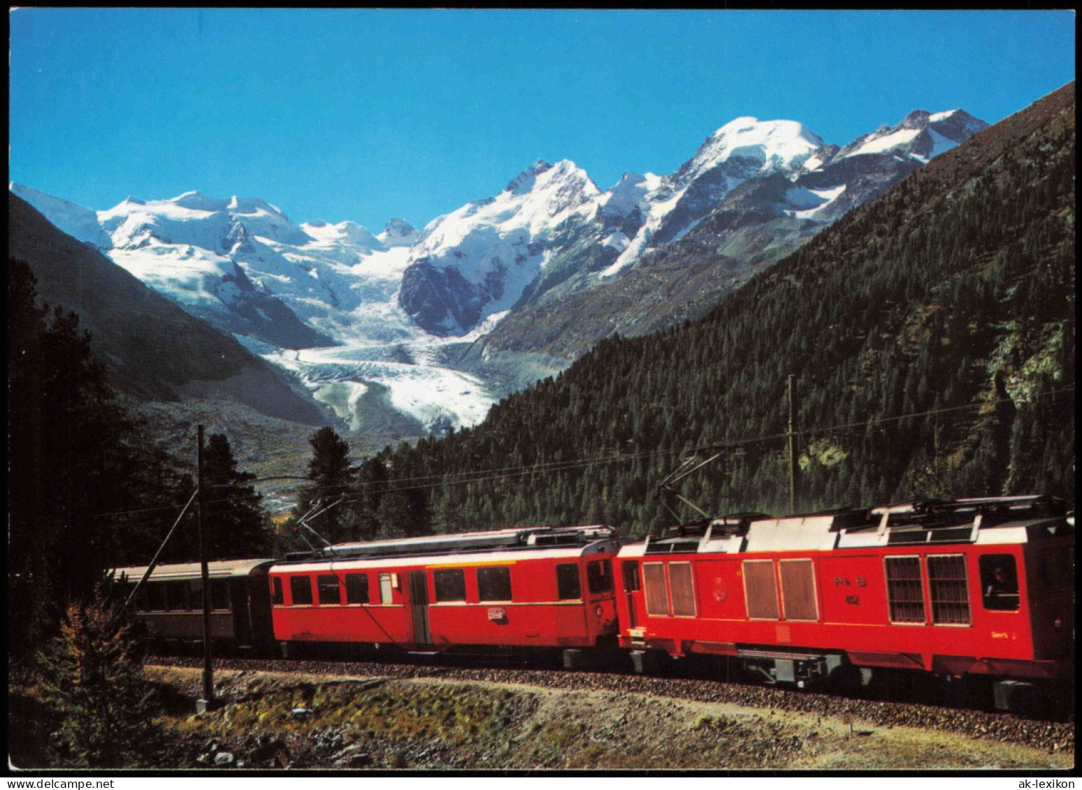 .Graubünden Berninabahn Bellavista, Piz Bernina Und Piz Morteratsch 1992 - Andere & Zonder Classificatie