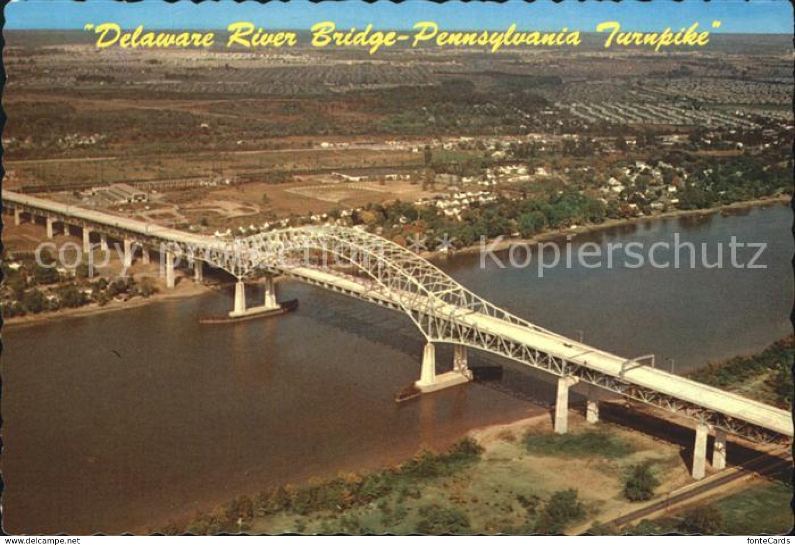 72179191 Pennsylvania Turnpike Delaware River Bridge Pennsylvania Turnpike - Andere & Zonder Classificatie