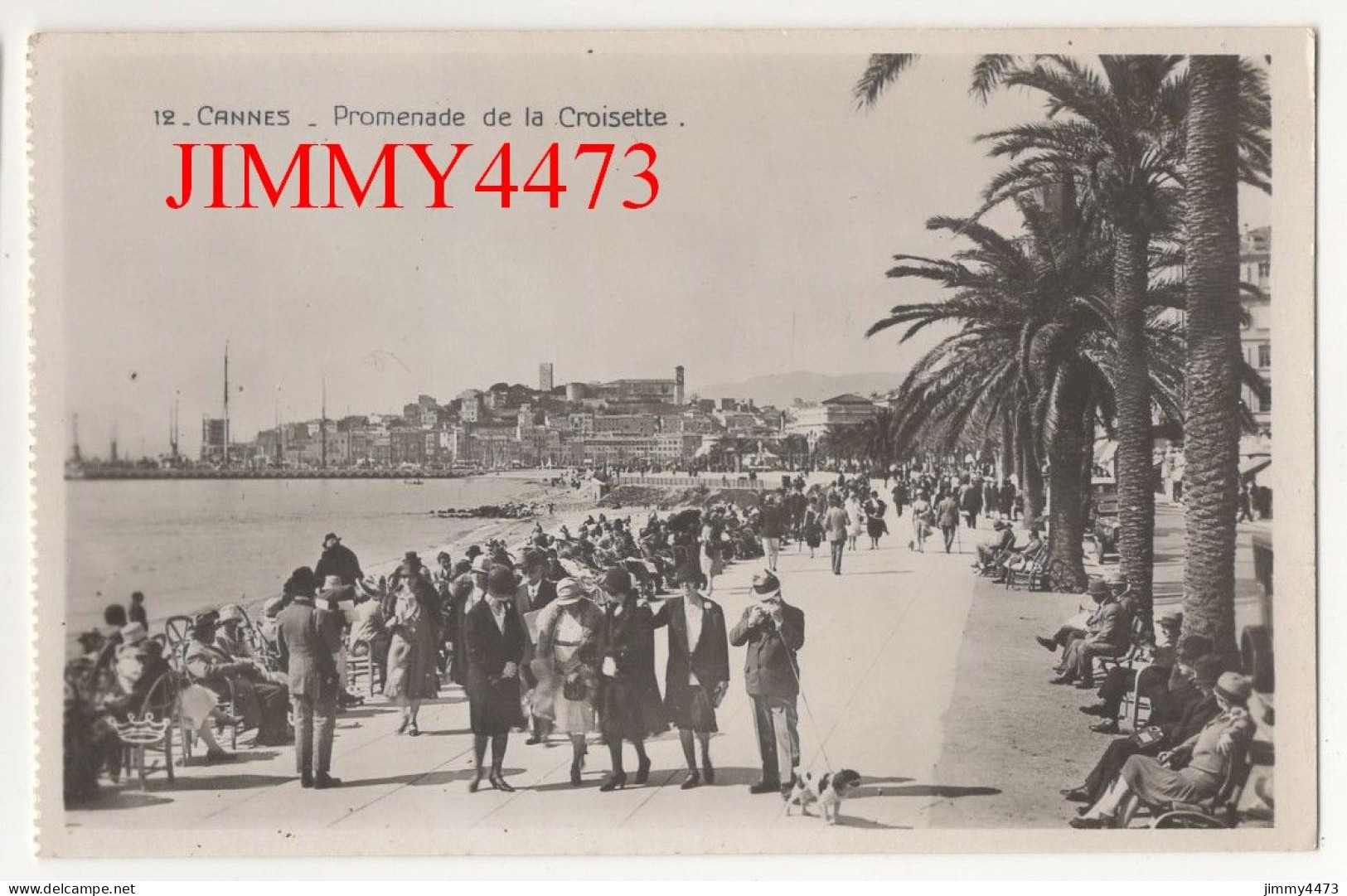 CPA - CANNES - Promenade De La Croisette ( Bien Animée ) N° 12 - Edit. Rostan Et Munier Nice - Cannes