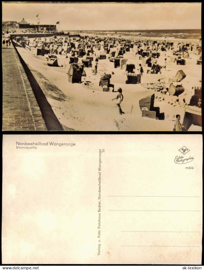 Ansichtskarte Wangerooge Strandpartie - Strandhalle 1956 - Wangerooge