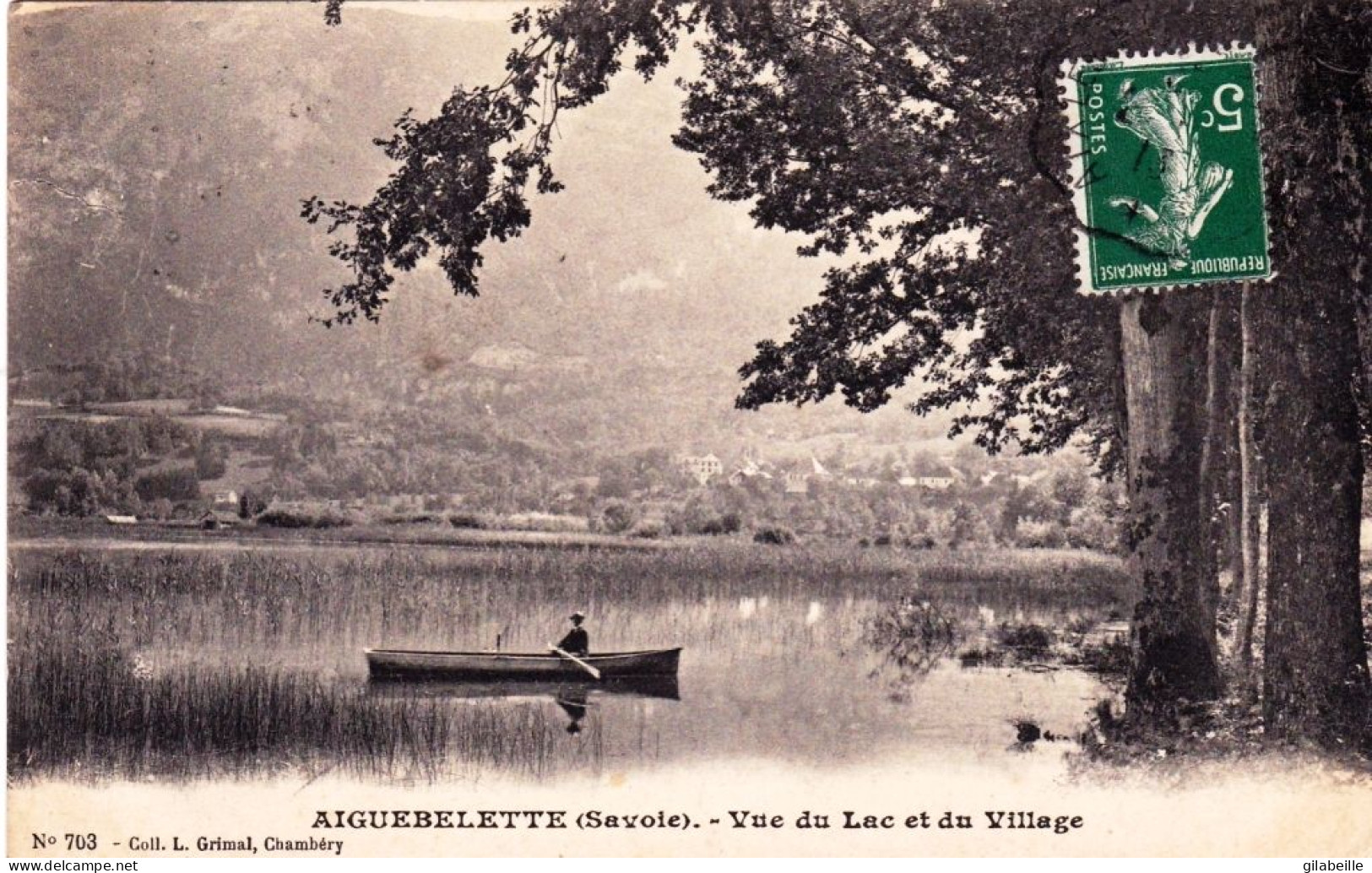 73 - Savoie -  AIGUEBELETTE - Vue Du Lac Et Du Village - Other & Unclassified