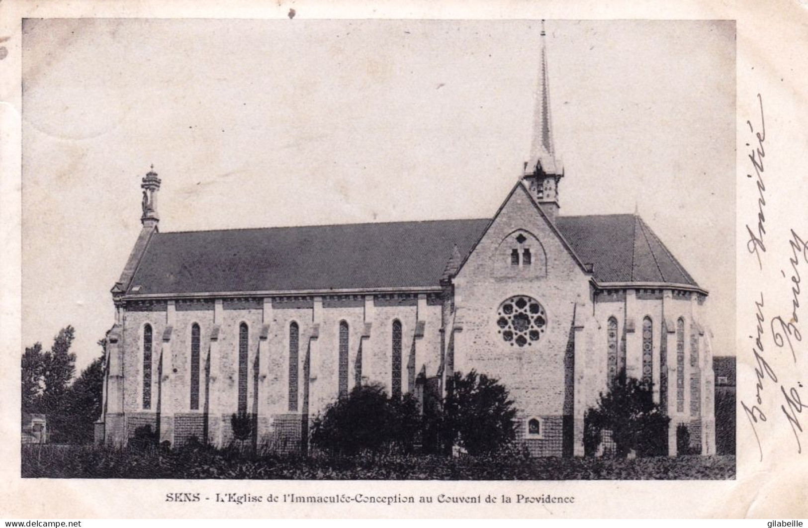 89 - Yonne -  SENS - L Eglise De L Immaculé Conception Au Couvent De La Providence - Sens