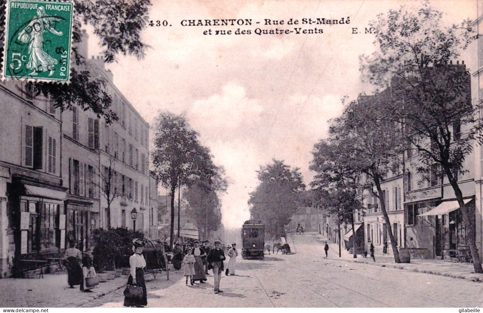 94 - Val De Marne -  CHARENTON Le PONT - Rue De Saint Mandé Et Rue Des Quatre Vents - Charenton Le Pont