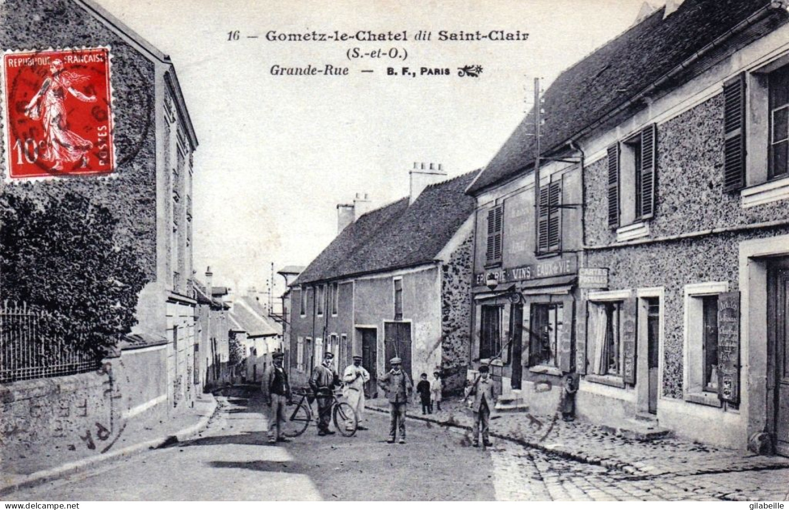  91 - Essonne - GOMETZ Le CHATEL Dit Saint Clair Par Orsay - Grande Rue - Epicerie - Marchand Cartes Postales - Sonstige & Ohne Zuordnung