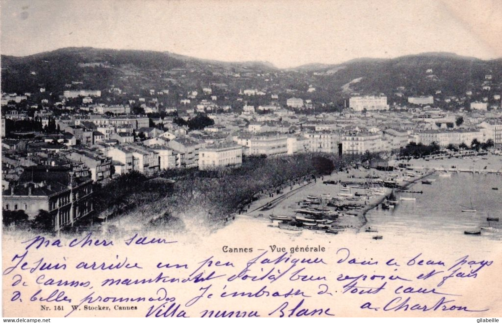 06 - Alpes Maritimes -  CANNES - Vue Generale - 1903 - Cannes