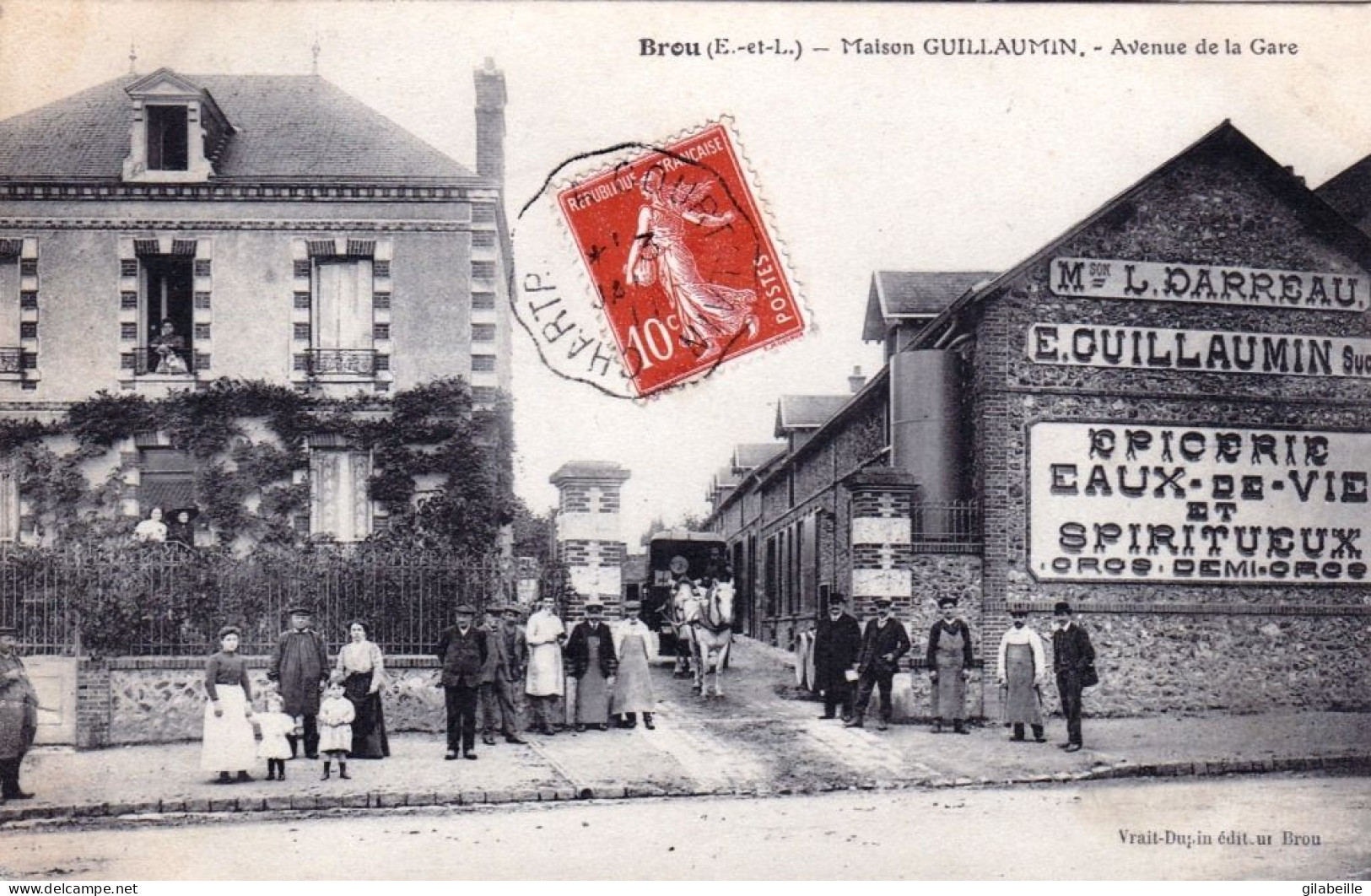 28 - Eure Et Loir -  BROU -  Maison Guillaumin - Avenue De La Gare - Sonstige & Ohne Zuordnung