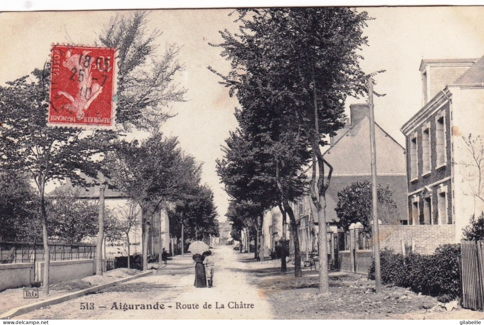 36 - Indre -  AIGURANDE -   Route De La Chatre  - Other & Unclassified