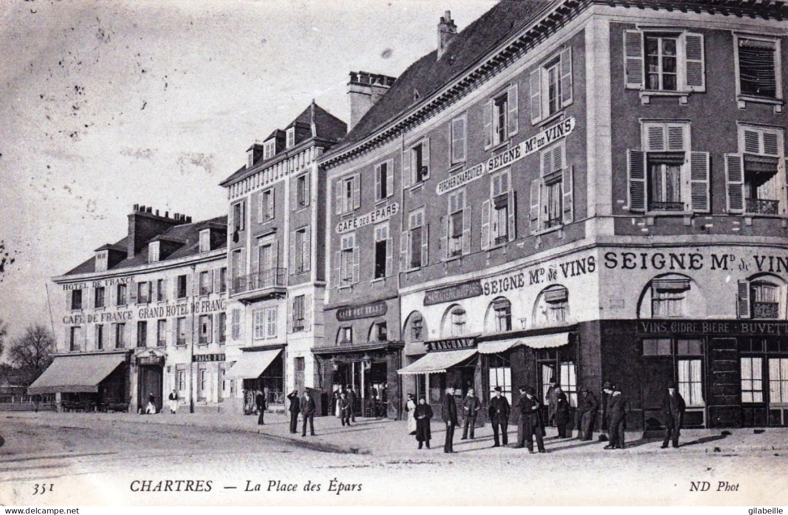 28 - Eure Et Loir -  CHARTRES - La Place Des Epars - Petits Commerces - 1905 - Chartres