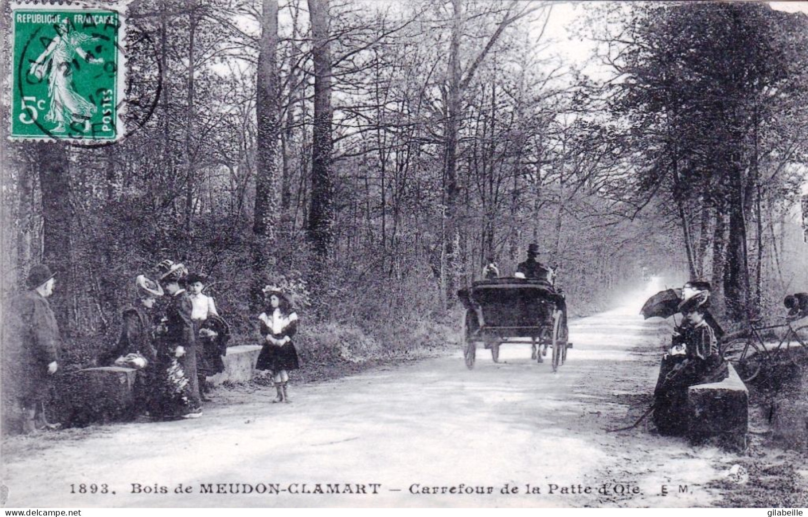 92 - Hauts De Seine -  Bois De MEUDON CLAMART - Carrefour De La Patte D Oie - Meudon