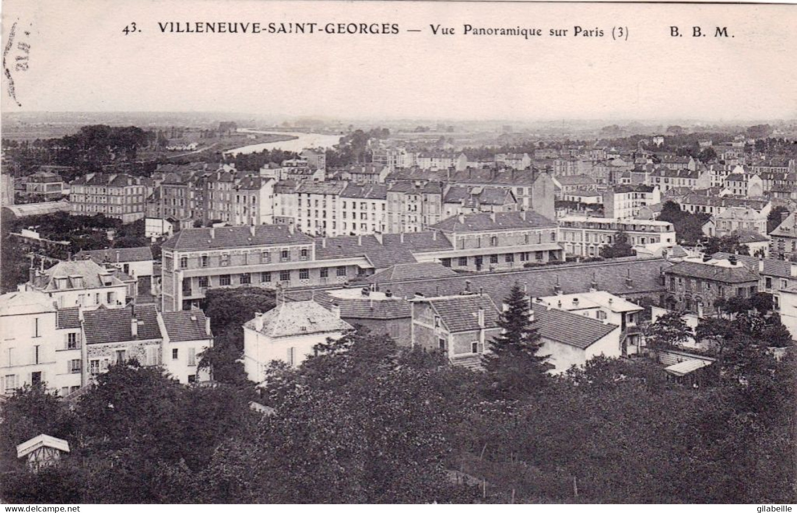 94 - Val De Marne -  VILLENEUVE SAINT GEORGES - Vue Panoramique Sur Paris - Villeneuve Saint Georges