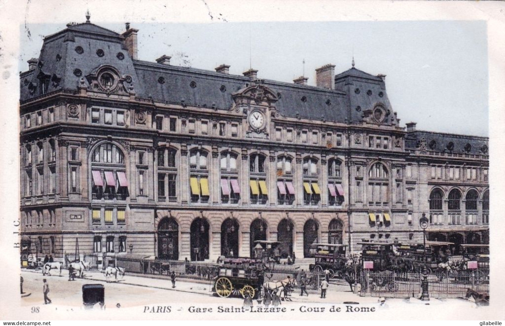 75 - PARIS  - Gare Saint Lazare - Cour De Rome - Stations, Underground