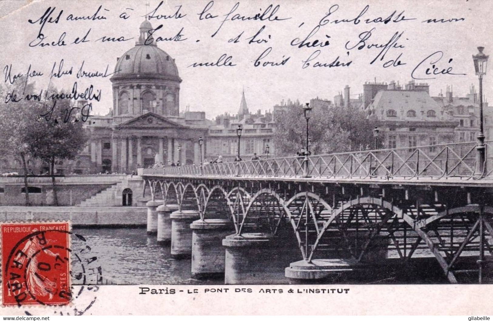 75 - PARIS 06  - Le Pont Des Arts Et L Institut - District 06