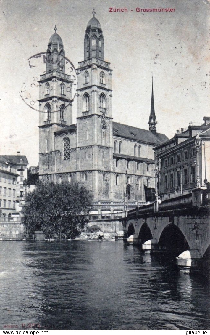 Suisse -  ZURICH - Grossmunster - 1915 - Andere & Zonder Classificatie