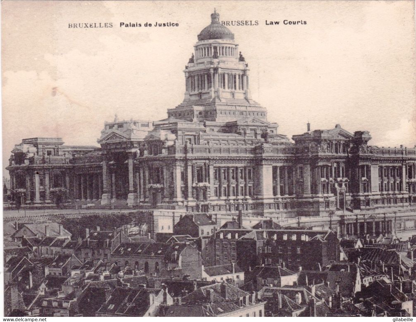 BRUXELLES -  Le Palais De Justice - Grand Format  18cm X14cm - Monumenti, Edifici