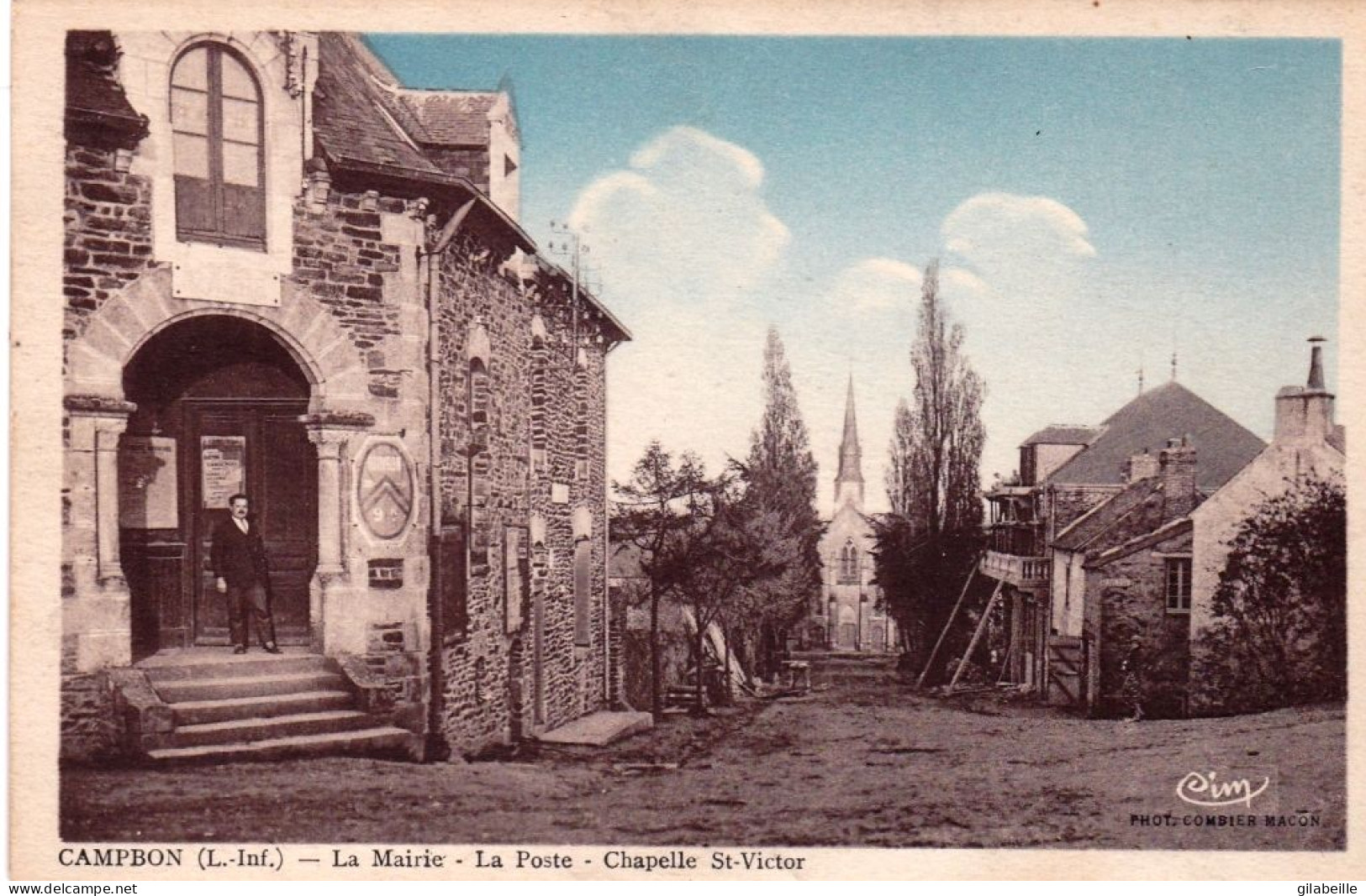 44 - Loire Atlantique -  CAMPBON - La Mairie - La Poste - Chapelle Saint Victor - Sonstige & Ohne Zuordnung