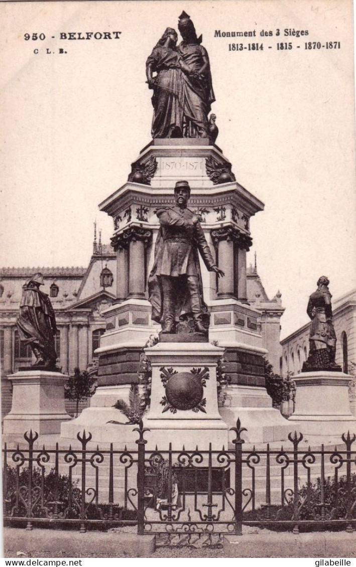 90 - BELFORT - Monument Des 3 Sieges  - Belfort - Stadt