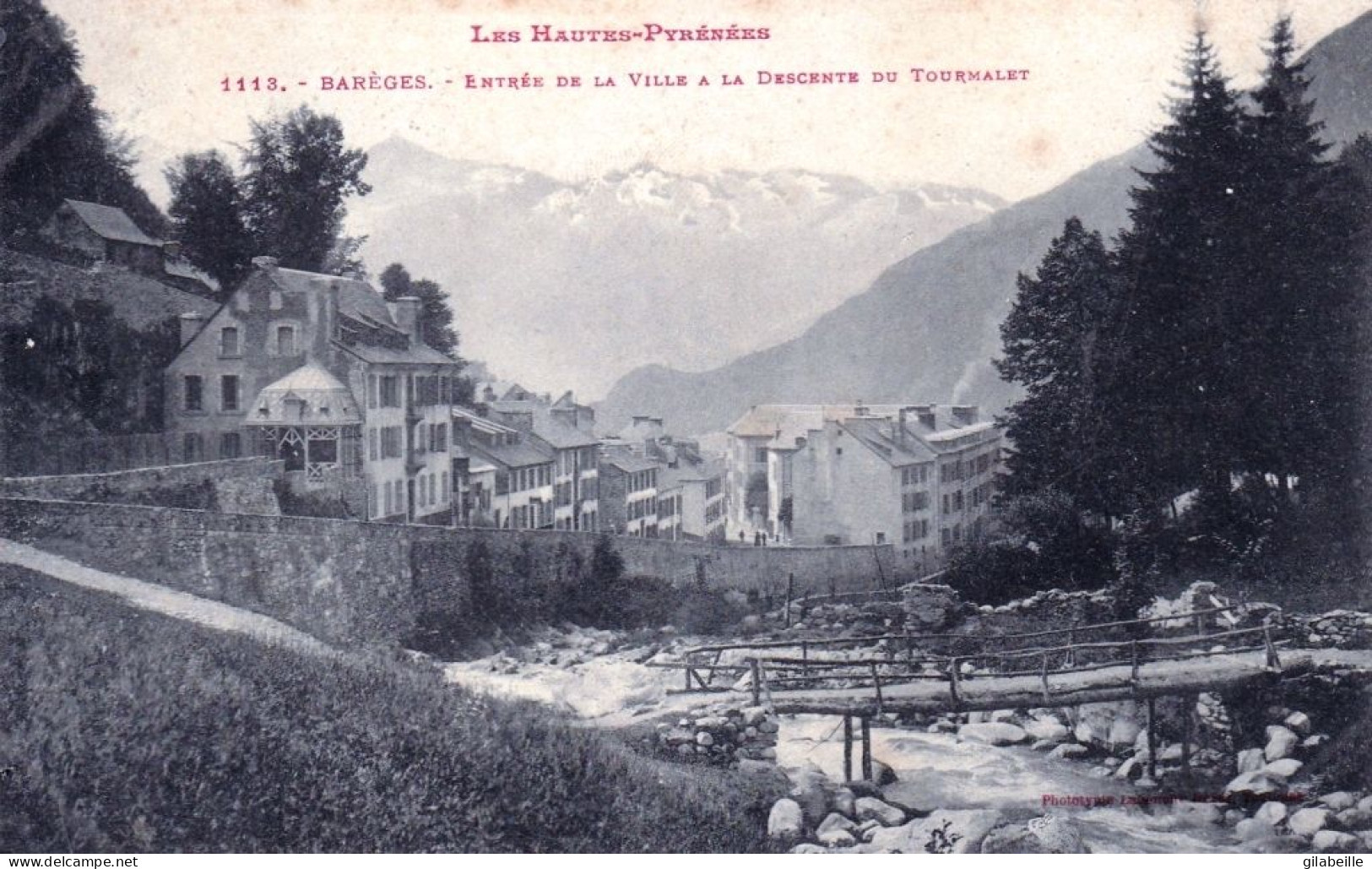 65 - Hautes Pyrenees -  BAREGES - Entrée De La Ville A La Descente Du Tourmalet - Otros & Sin Clasificación