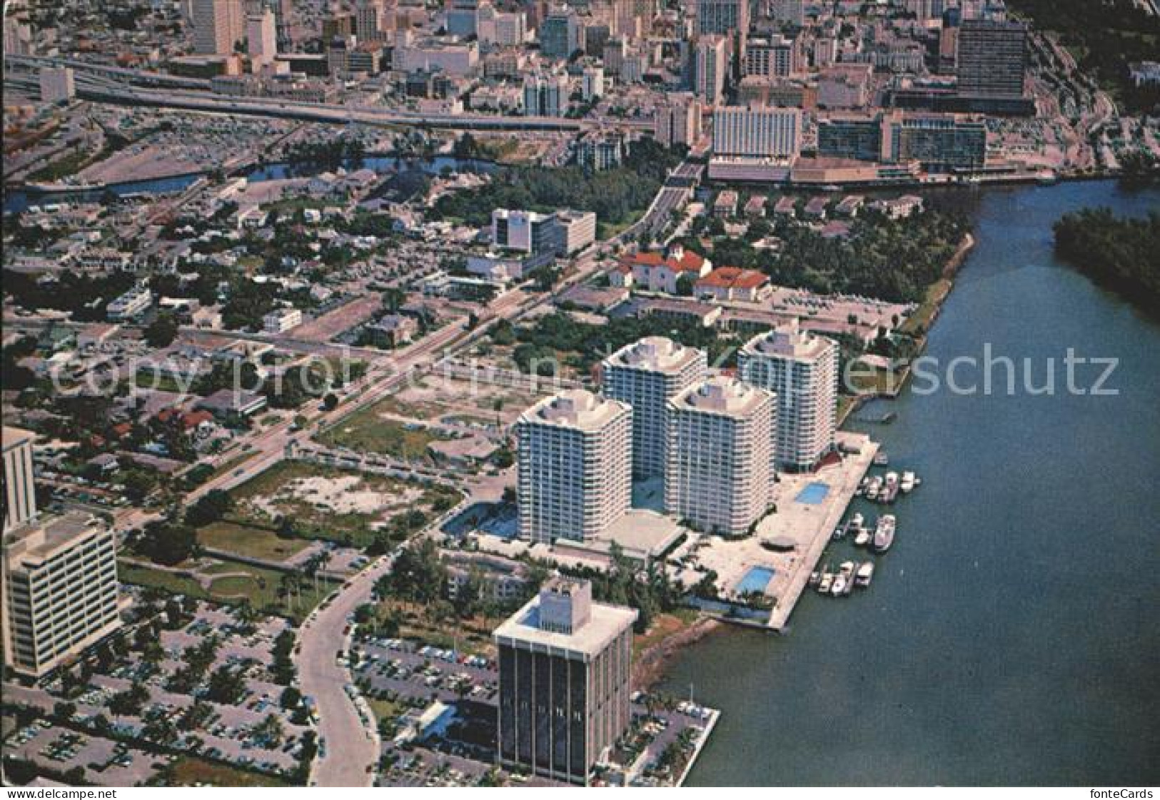 72173961 Miami_Beach Skyline Mit Ambassador Towers - Otros & Sin Clasificación