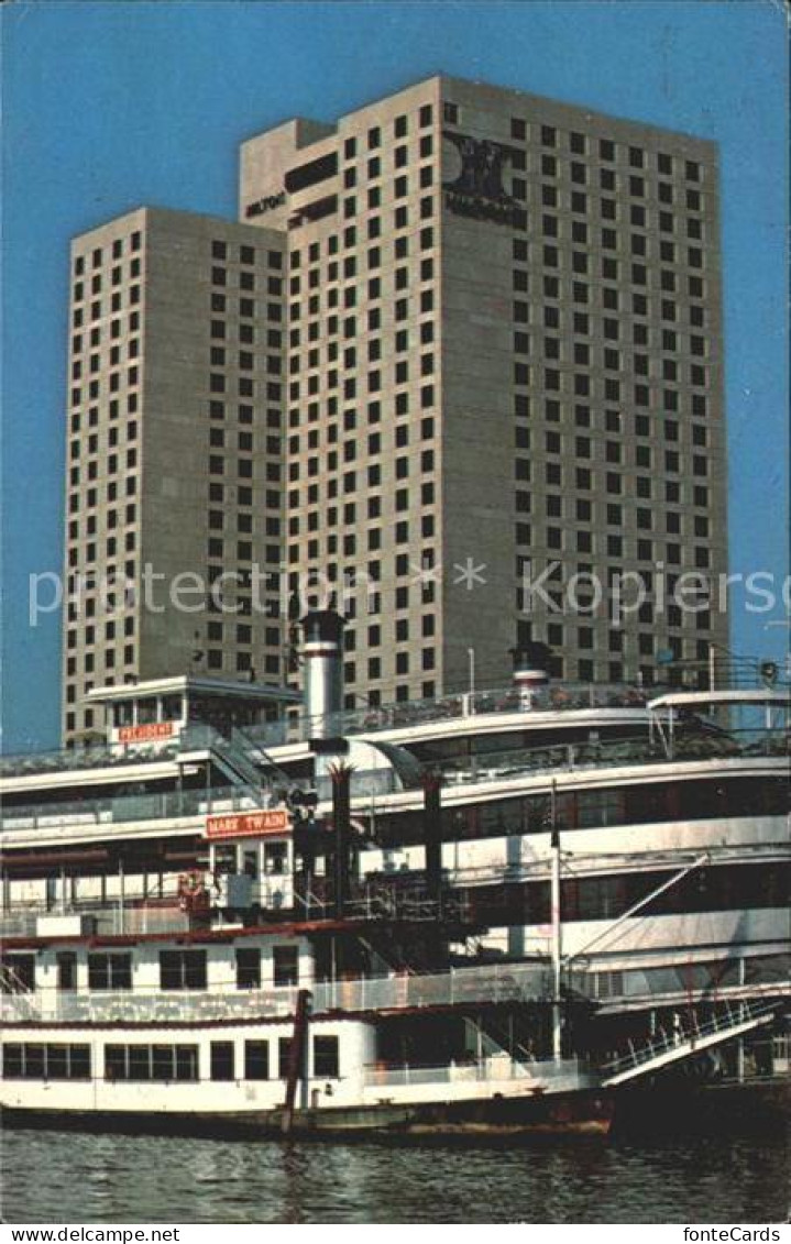 72167542 New_Orleans_Louisiana The New Oerleans Hilton Hotel Steamboats - Sonstige & Ohne Zuordnung