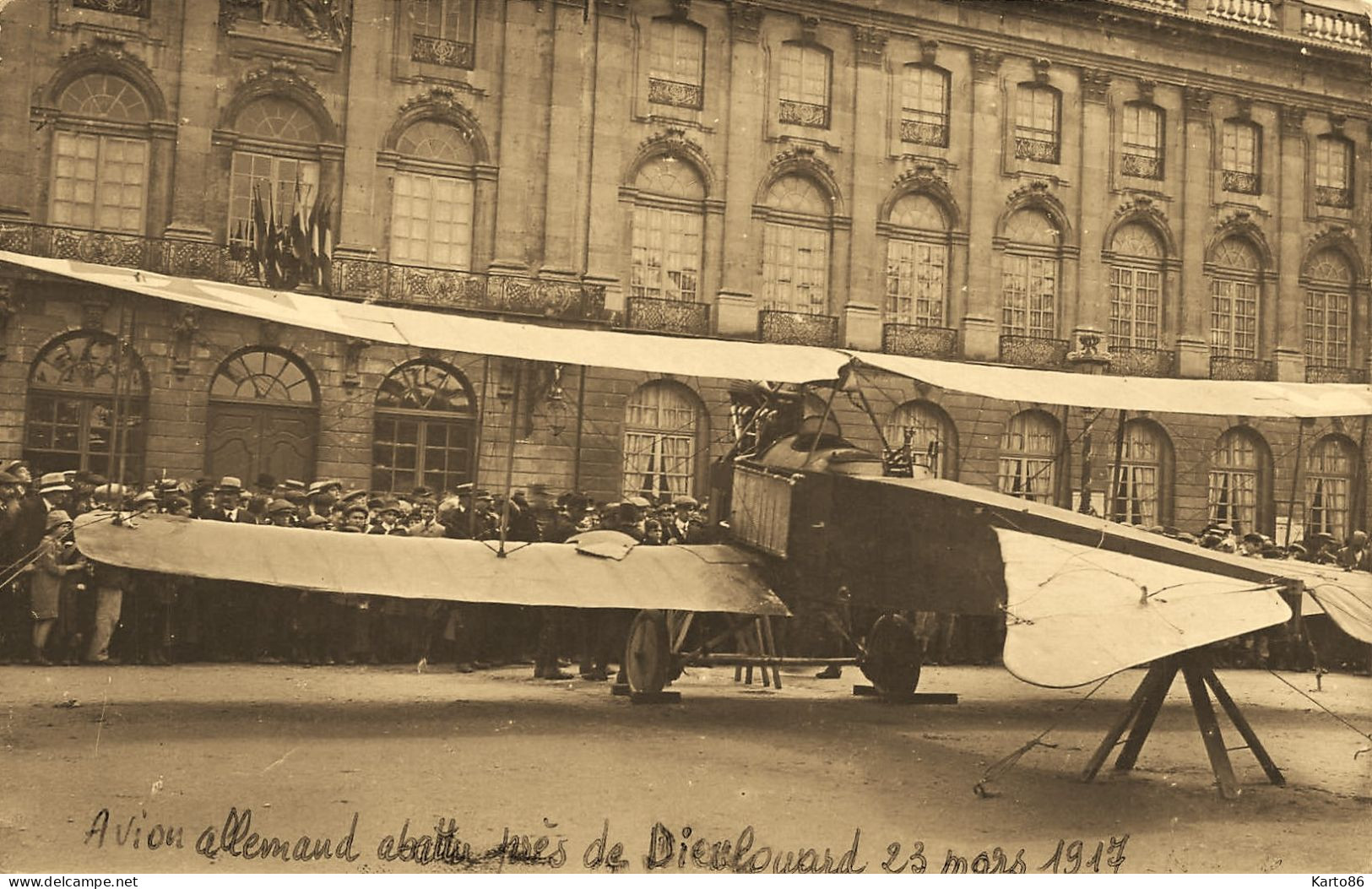 Nancy Aviation * 3 Cartes Photos * Avion Allemand Abattu Près Dieulouard 23 Mars 1917 * Ww1 Guerre 14/18 War - Nancy