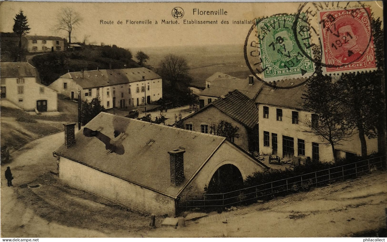 Florenville // Route De Florenville A Martue 1921 - Florenville