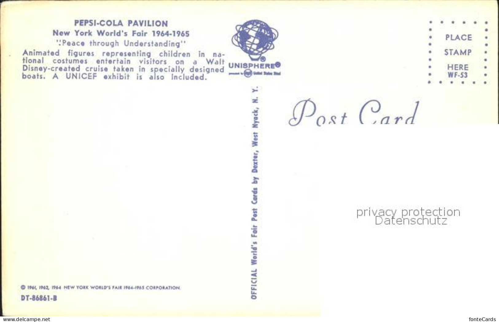 72167295 New_York_City Pepsi Cola Pavilion Worlds Fair 64 - Other & Unclassified