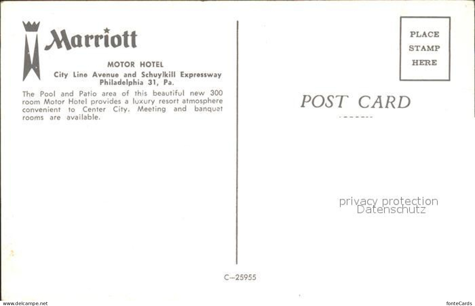 72167268 Philadelphia Pennsylvania Marriott Motor Hotel Swimmingpool Philadelphi - Other & Unclassified