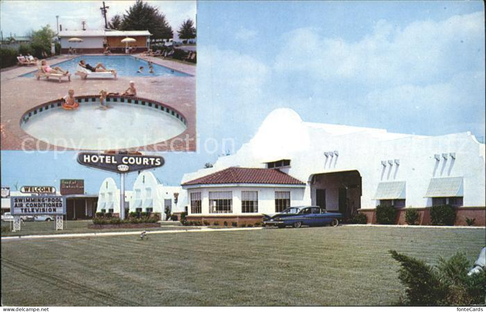 72167246 Dallas_Texas Alamo Plaza Hotel Courts Swimmingpool - Autres & Non Classés