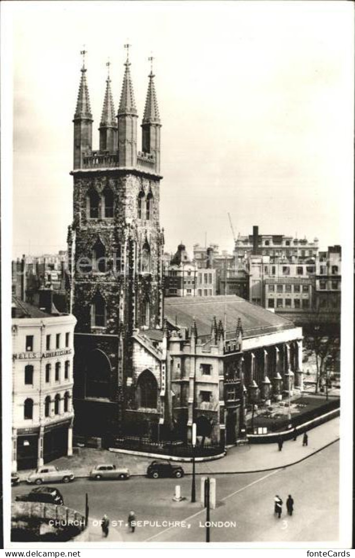 72161996 London Church Of St Sepulchure - Andere & Zonder Classificatie