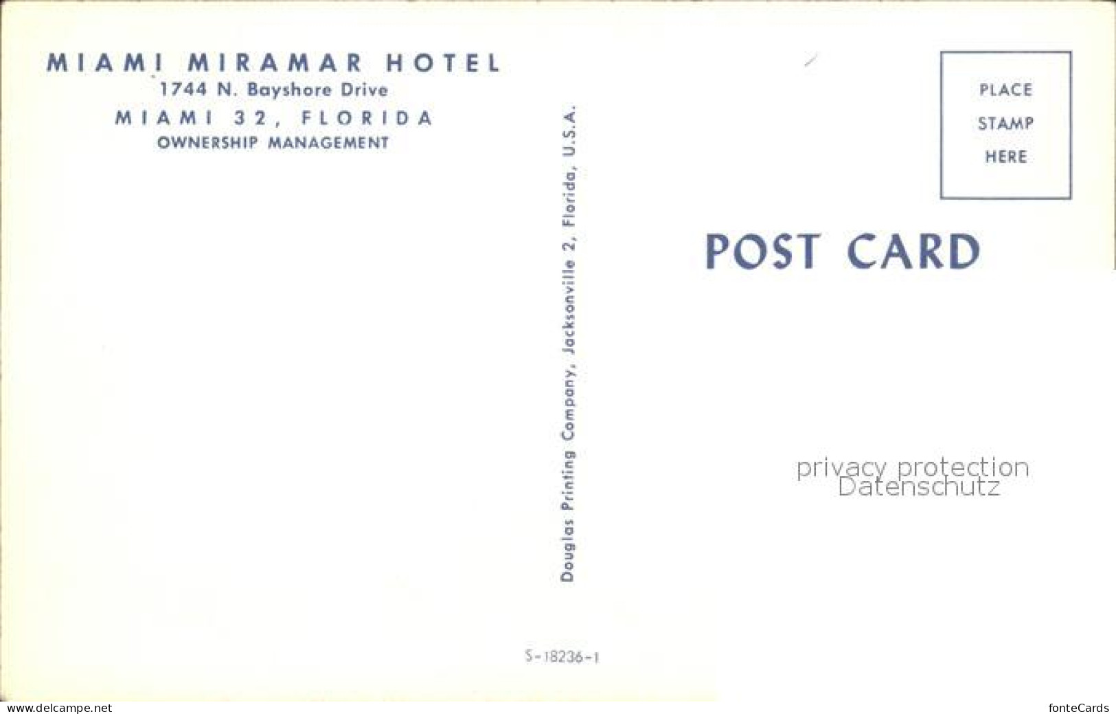 72161945 Miami_Florida Miramar Hotel - Altri & Non Classificati