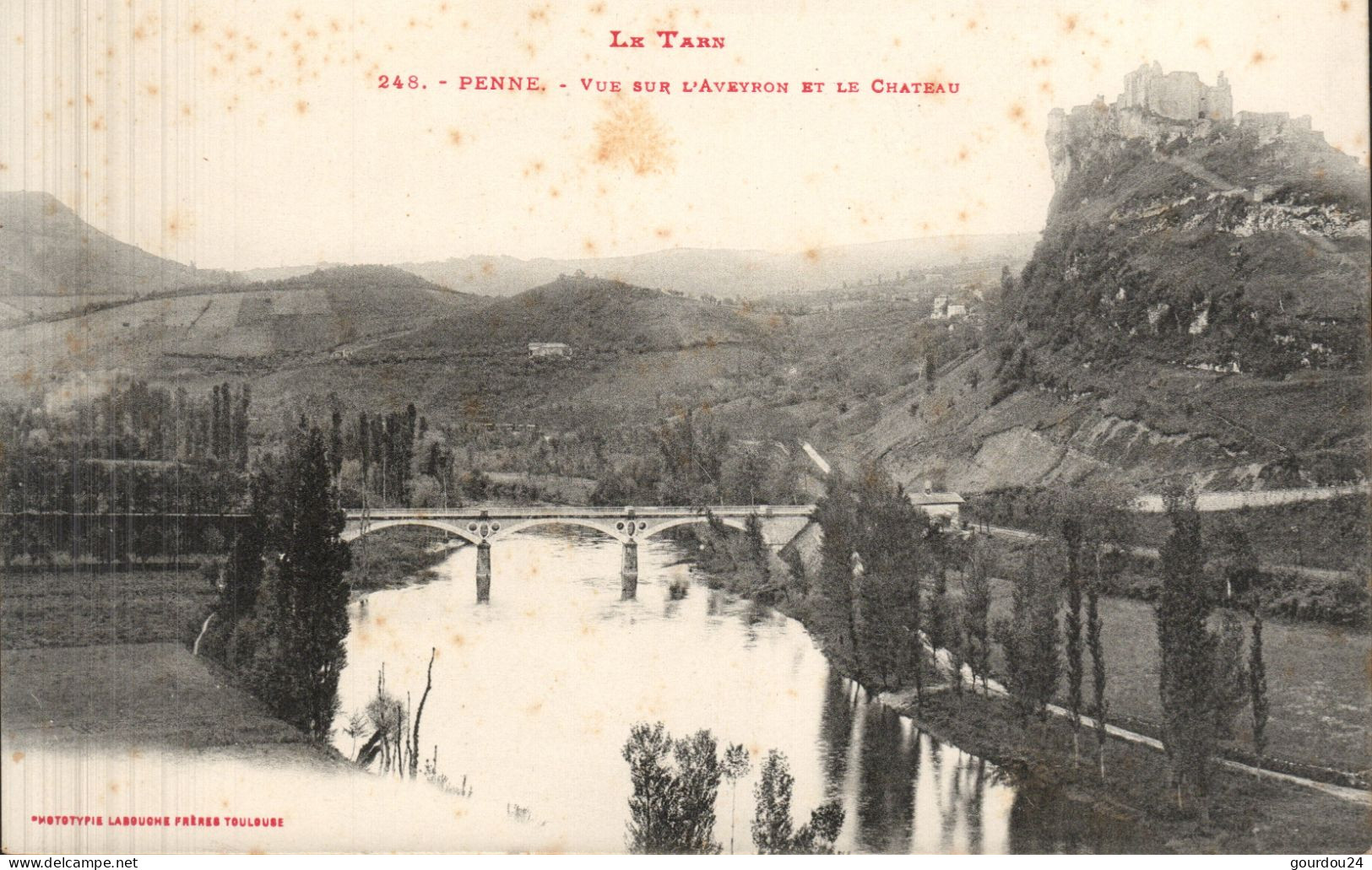 PENNE - Vue Sur L'Aveyron Et Le Château - Sonstige & Ohne Zuordnung