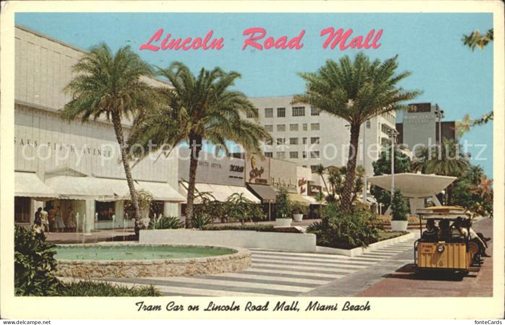 72161927 Miami_Beach Tram Car On Lincoln Road Mall - Otros & Sin Clasificación