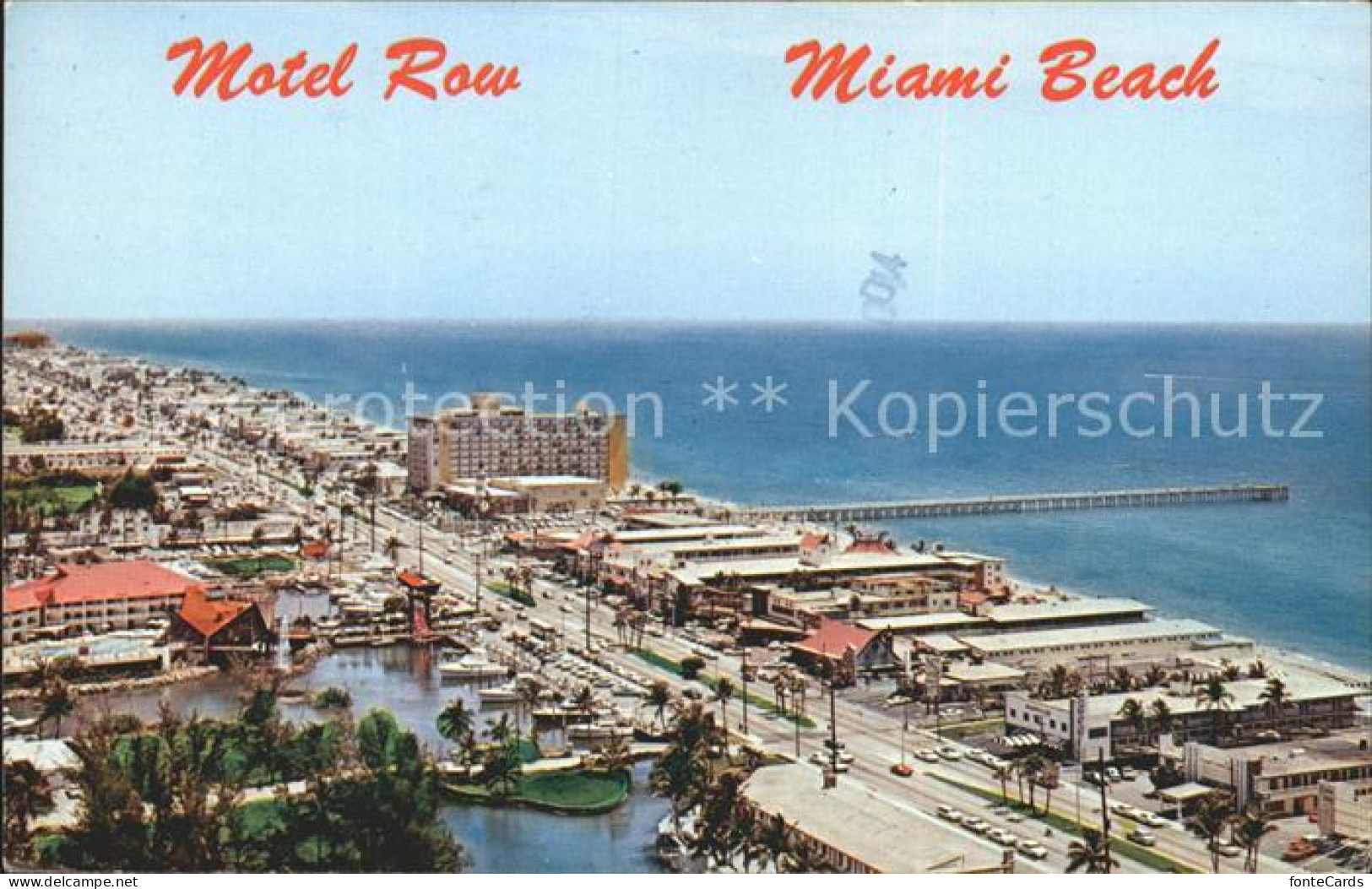 72161924 Miami_Beach Motel Row Atlantic Ocean - Autres & Non Classés