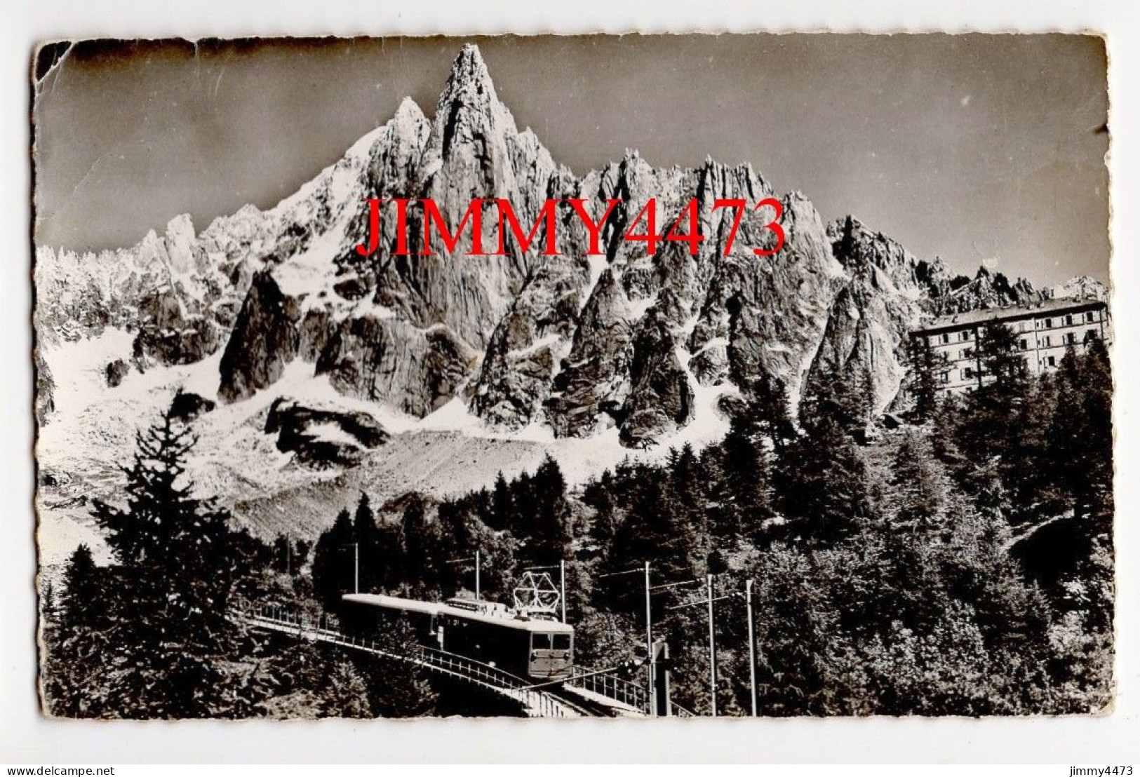 CPSM - CHAMONIX En 1959 - Viaduc Du Montenvers Et L'Aiguille Du Dru - N° 8 - Photo-Edit. GAY-COUTTET - Chamonix-Mont-Blanc