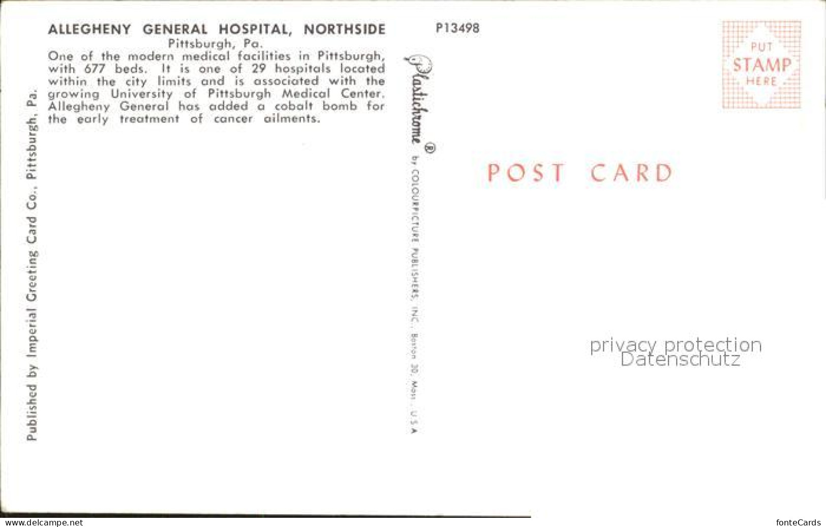 72161841 Pittsburgh Allegheny General Hospital Pittsburgh - Other & Unclassified