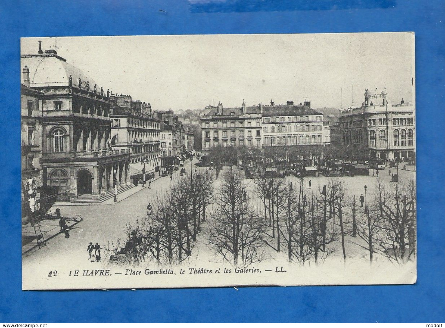 CPA - 76 - Le Havre - Place Gambetta, Le Théâtre Et Les Galeries - Circulée En 1916 - Non Classificati