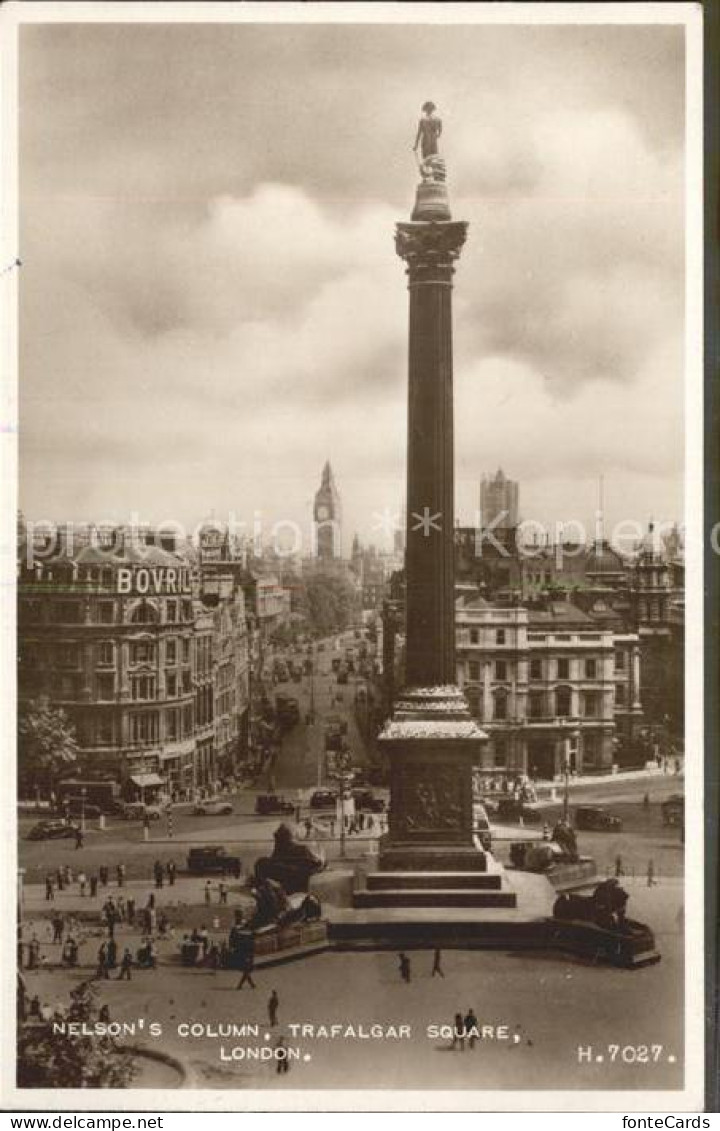 72157758 London Nelsons Column Trafalgar Square - Sonstige & Ohne Zuordnung