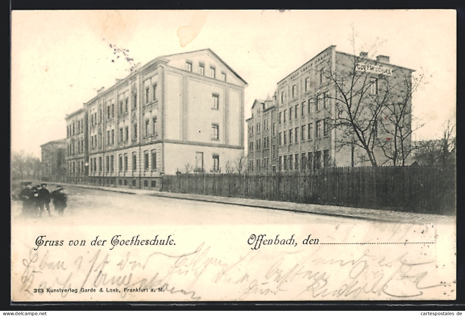 AK Offenbach, Strassenpartie An Der Goetheschule  - Offenbach