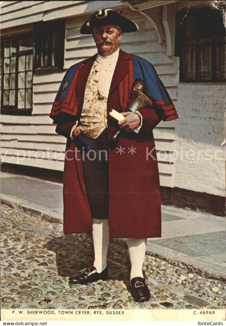 72155511 Rye East Sussex Town Cryer Rye East Sussex - Andere & Zonder Classificatie