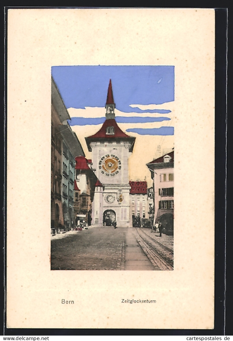 AK Bern, Blick Auf Zeitglockenturm  - Bern
